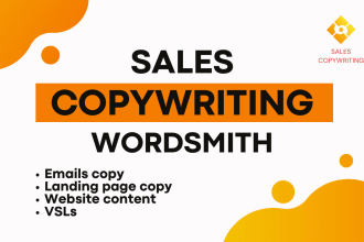 be your landing page copywriter or sales funnel copywriter