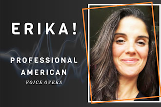 record a pro american female voice over narration
