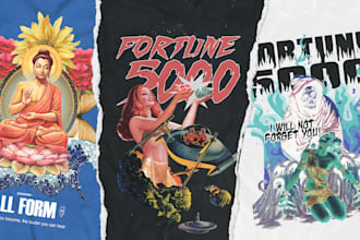 design custom collage for vintage t shirt design or hoodie