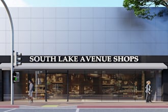 create photorealistic 3d commercial exterior and interior