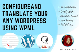 configure n translate your any wordpress site using wpml