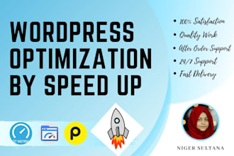 do your wordpress speed optimization with google, gtmetrix