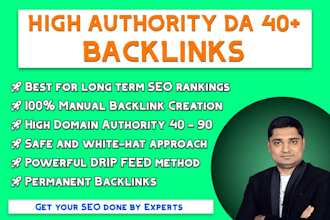 create 80 best quality backlinks manually for off page SEO