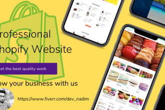 create shopify store or shopify landing page