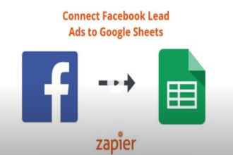 integrate facebook leads forms with google sheet by zapier
