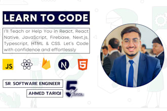 teach you react, javascript, react native, firebase