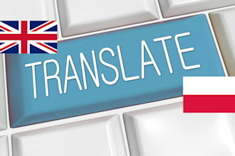 deliver a professional polish human translation with proofreading