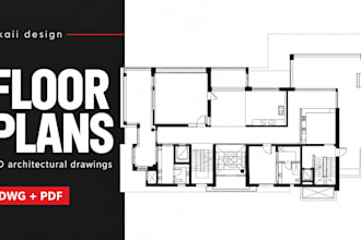 design architectural floor plans and interior layouts in autocad