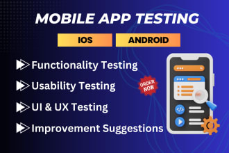 do full mobile app testing with detailed report