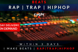 make hip hop, rap, trap beat within 3 days