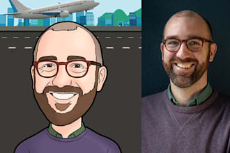 draw your realistic caricature portrait