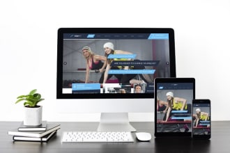 design a professional fitness, gym, yoga, sports,  workout website