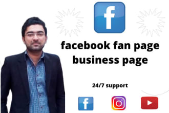 do facebook business page create and setup, fan page , social media accounts