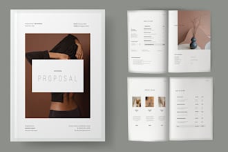 design company profile, proposal, catalog, brochure etc