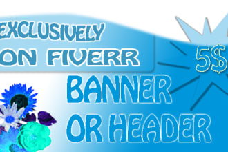 design wonderful banner or header