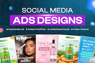 design social media post, facebook ads creative, instagram posts, linkedin post