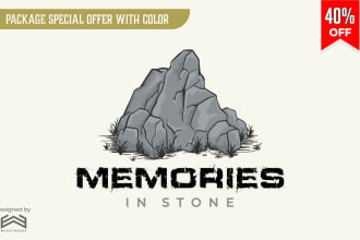 design awesome vintage logo with hand drawn illustration