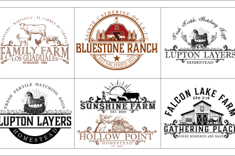make simple retro vintage logo design