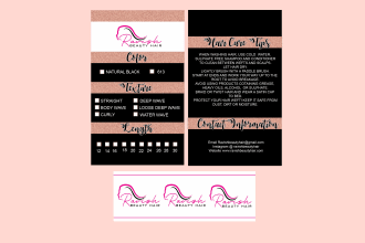 design bundle wraps, hang tags in 12 hours