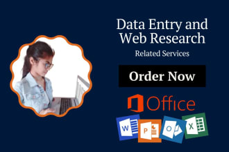 do data entry and web research within 24 hours
