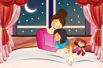 do awesome water and digital color children book, cover, illustrations