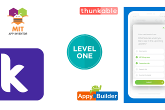create survey app in mit app inventor, kodular android app