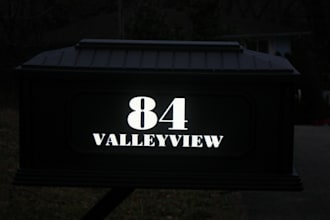 create and mail adhesive mailbox addressing