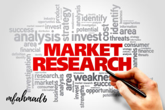 do extensive and concise web research for your business
