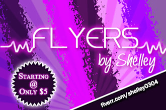 create an eye catching, pdf flyer