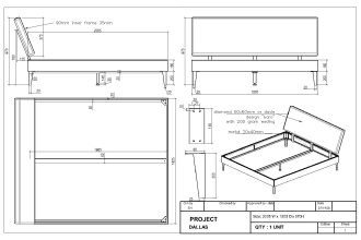 design furniture with engineering drawing using 2d and 3d autocad