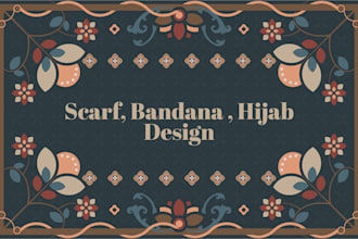 do abstract design , for scarf, hijab, etc
