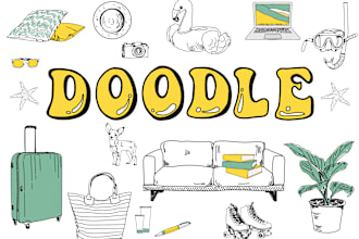 illustrate any image in doodle style