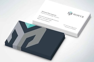 design unique stunning business card with a realistic mockup