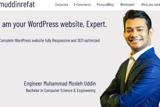 do responsive web design and build a complete website