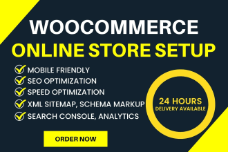 develop ecommerce website with woocommerce