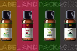 design fantastic packaging and label for your products