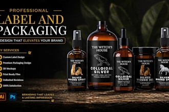 design fantastic packaging and label for your products