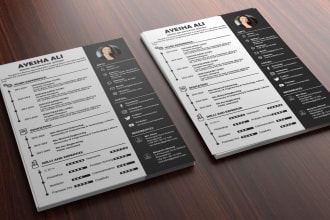 design and write resume CV, cover letter