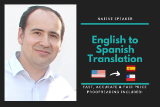 translate your english text into a perfect spanish