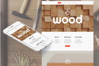 build a modern and responsive woodworking website