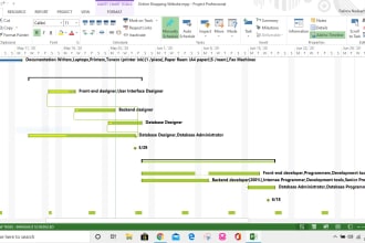 create project plan and gantt chart in ms project