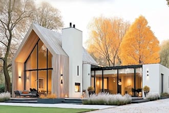 visualize architecture 3d model and house exterior design