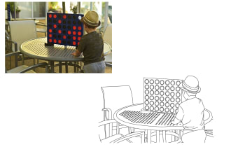 trace your picture into a coloring book page