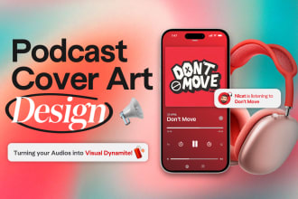 design your podcast cover art and logo design