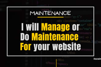 be your wordpress website maintenance or ecommerce live support or consultation