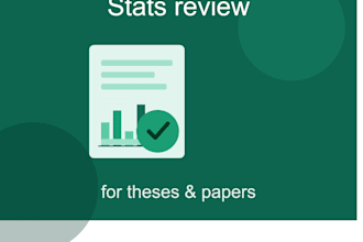 review and correct statistics in your paper