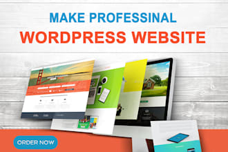 create modern wordpress website or business site