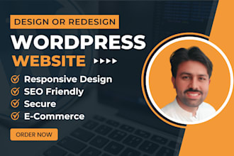 design, redesign wordpress website with elementor page builder
