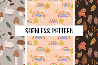illustrate you a custom seamless pattern