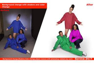 change image background and color change